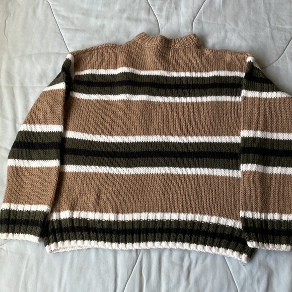 Urban Outfitters Oversized Crew Neck Long Sleeve Striped Pullover Sweater - Picture 5 of 7